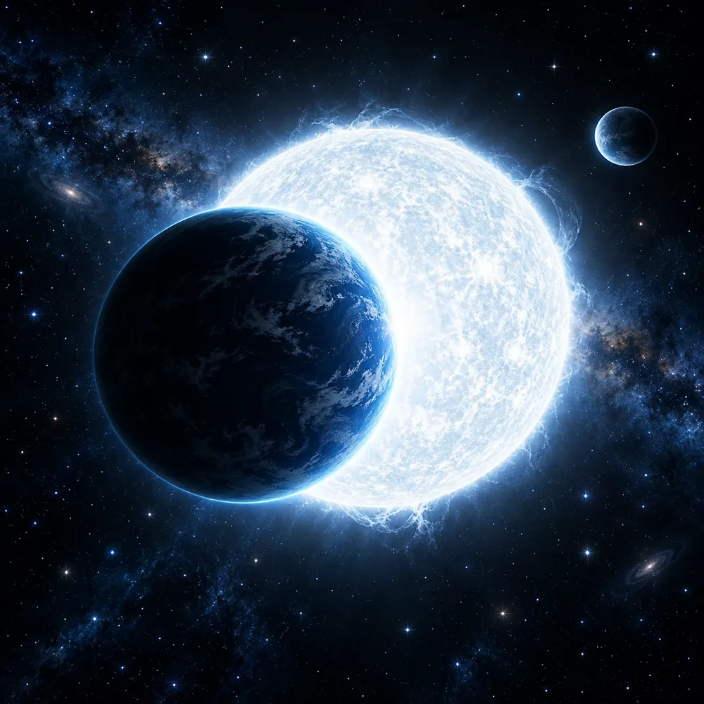 Exoplaneta passando diante de sua estrela
